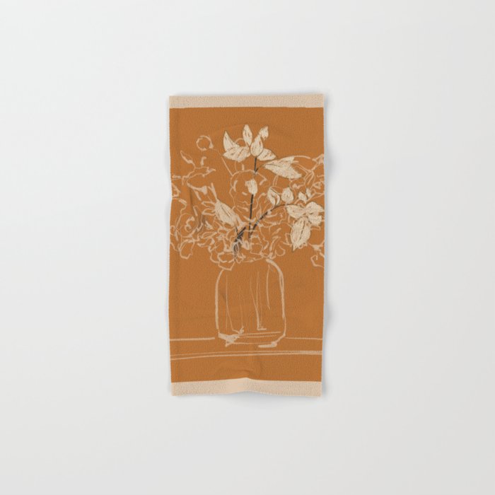 Minimalist Flowers In A Vase 3 Bath Towel Gallery Image 1