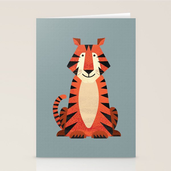 Whimsy Tiger Stationery Card Gallery Image 1