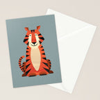 Whimsy Tiger Stationery Card Gallery Image 2