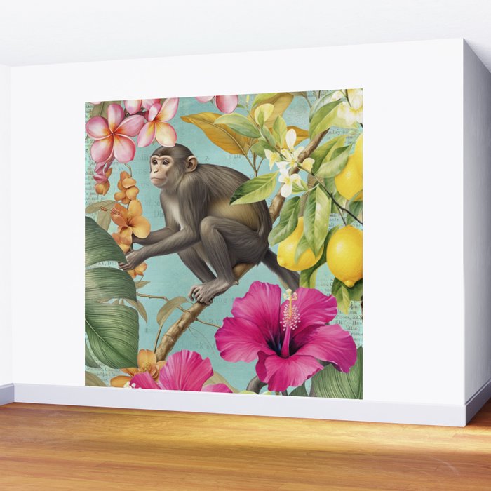 Echoes Of The Tropics Monkeys Paradise Wall Mural Gallery Image 2