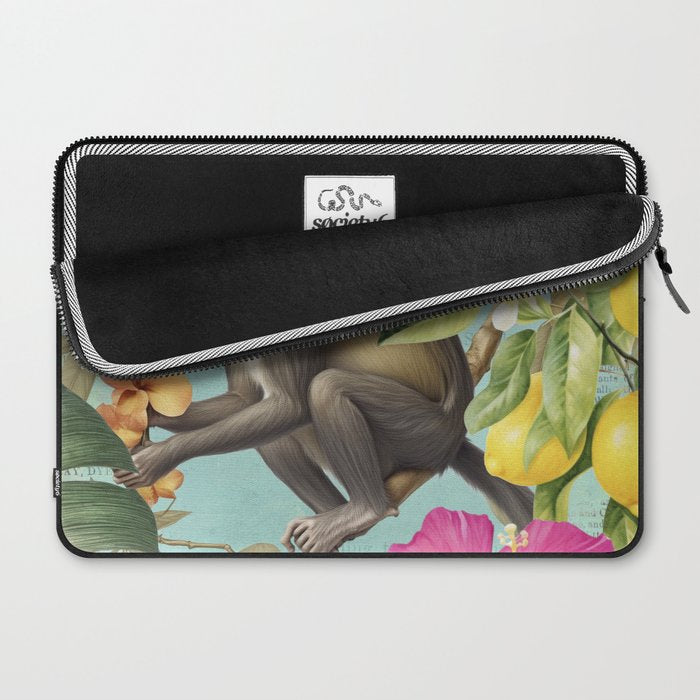 Echoes Of The Tropics Monkeys Paradise Laptop Sleeve Gallery Image 2