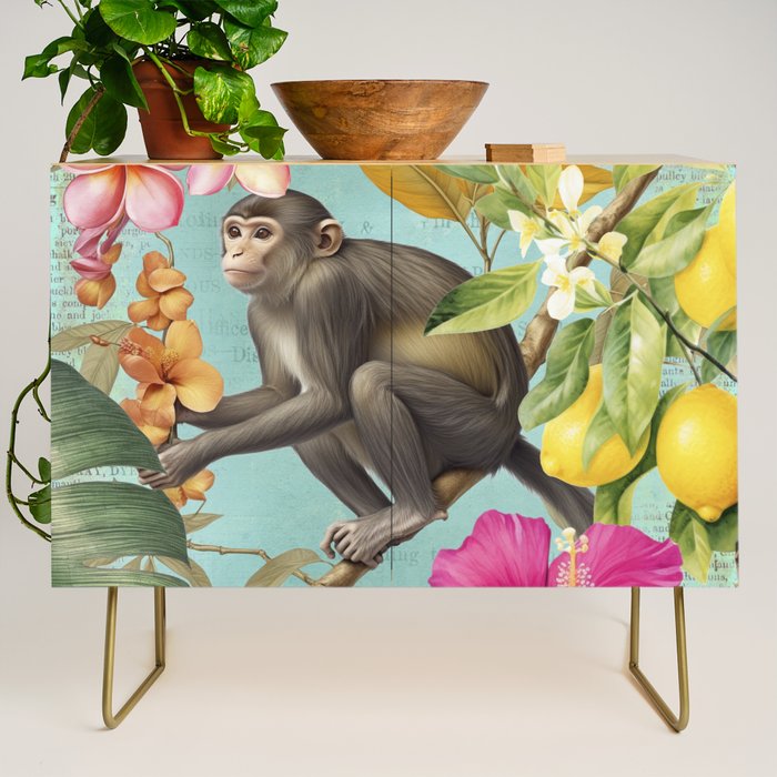 Echoes Of The Tropics Monkeys Paradise Credenza Gallery Image 1