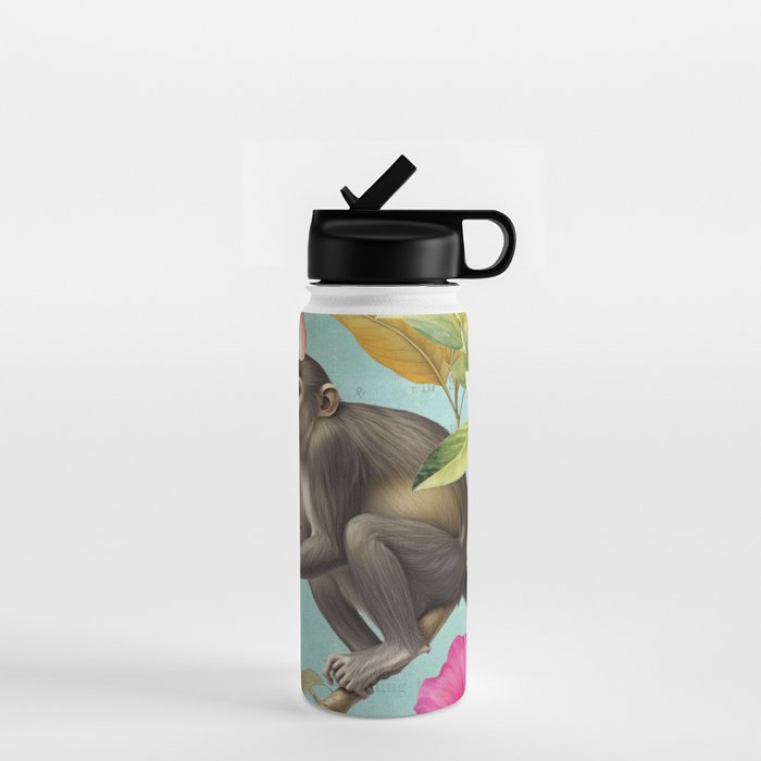 Echoes Of The Tropics Monkeys Paradise Water Bottle Gallery Image 1