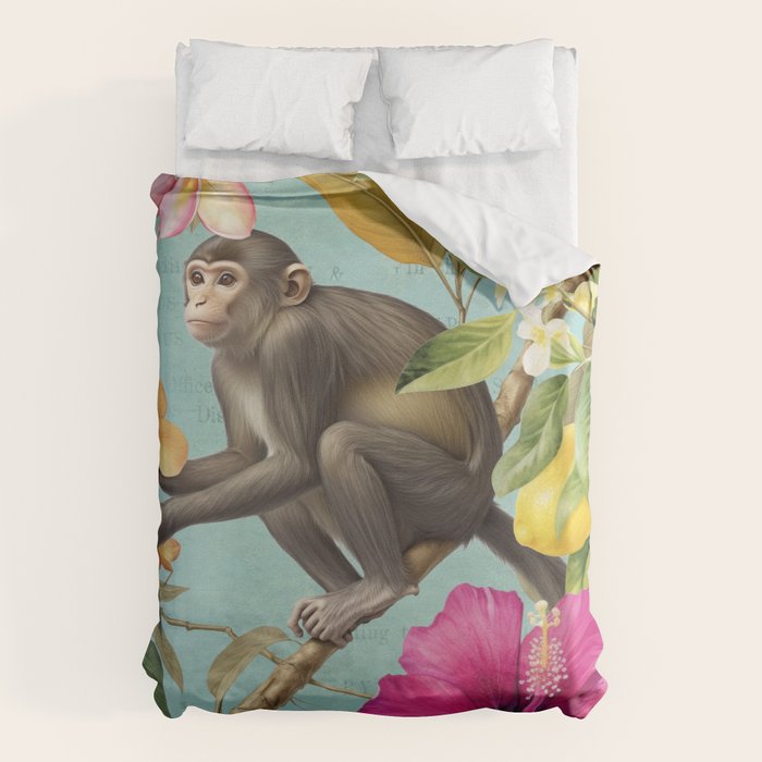Echoes Of The Tropics Monkeys Paradise Duvet Cover Gallery Image 6