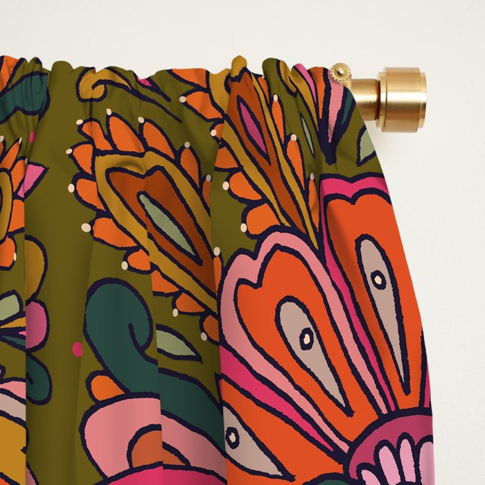 Modern Paisley Window Curtain Gallery Image 2