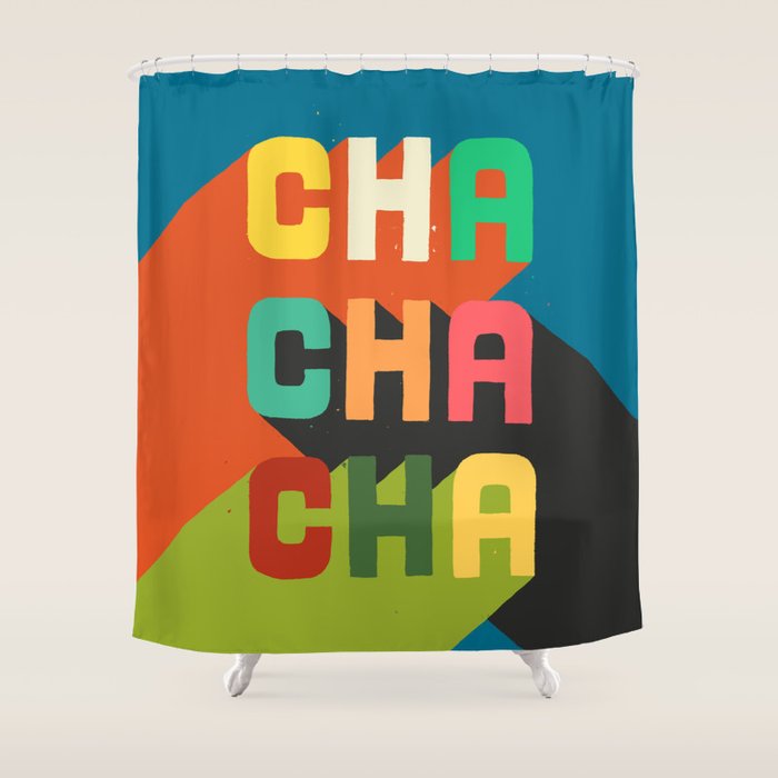 Cha cha cha Shower Curtain Gallery Image 1