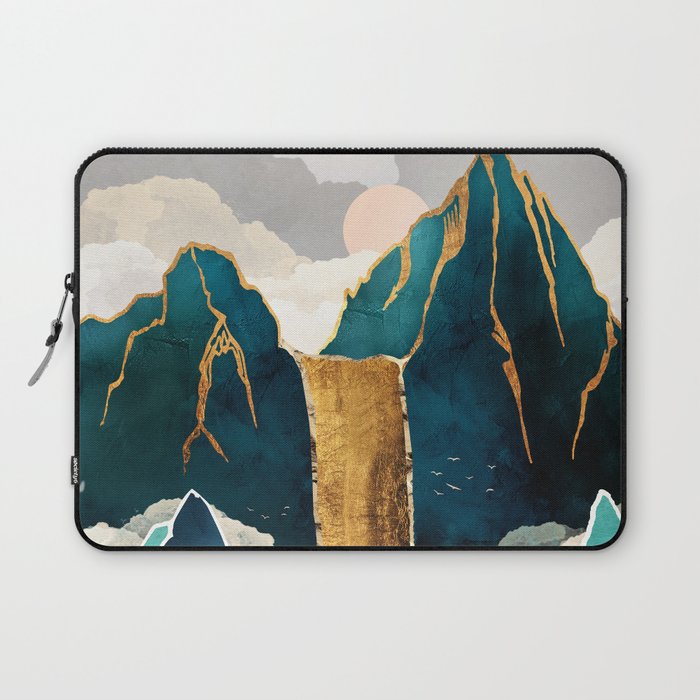 Golden Waterfall Laptop Sleeve Gallery Image 1