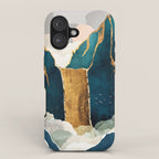 Golden Waterfall iPhone Case Gallery Image 1