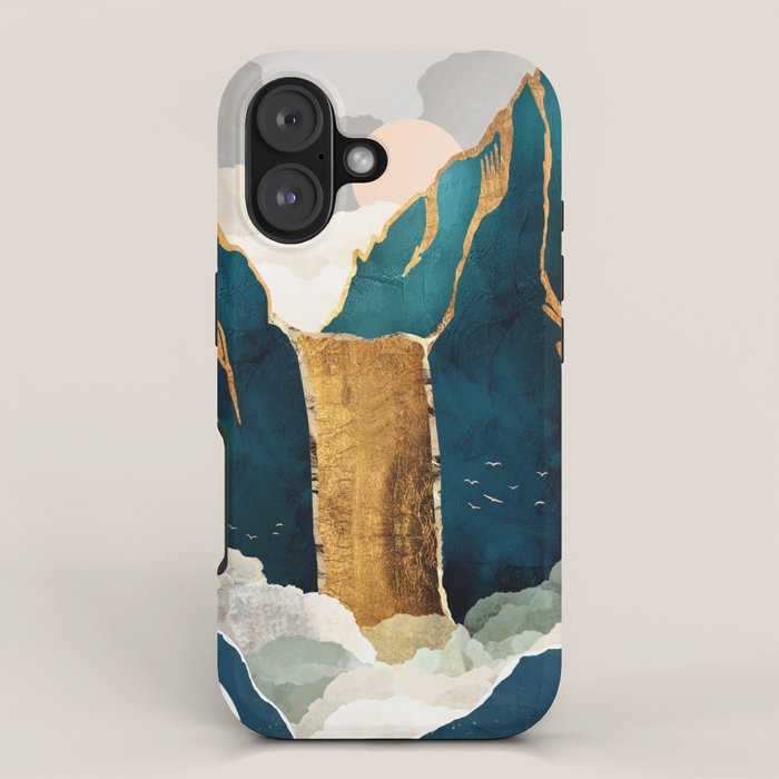 Golden Waterfall iPhone Case Gallery Image 1