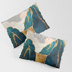 Golden Waterfall Pillow Sham Gallery Image 3