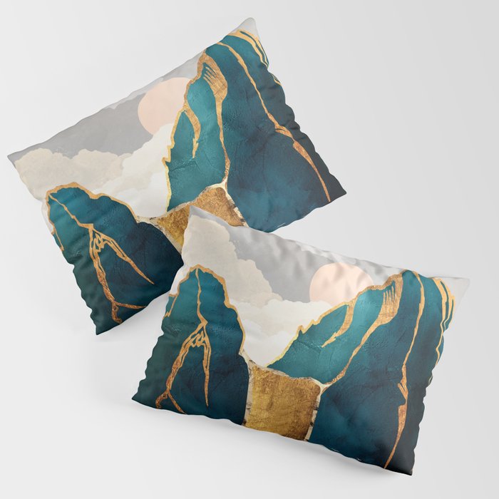 Golden Waterfall Pillow Sham Gallery Image 3