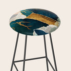 Golden Waterfall Stool Gallery Image 2