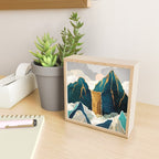 Golden Waterfall Mini Art Print Gallery Image 2