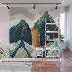 Golden Waterfall Wall Mural Gallery Image 1