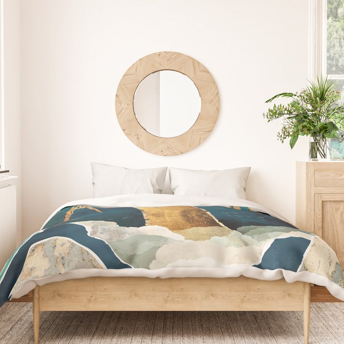 Golden Waterfall Duvet Cover Gallery Image 3