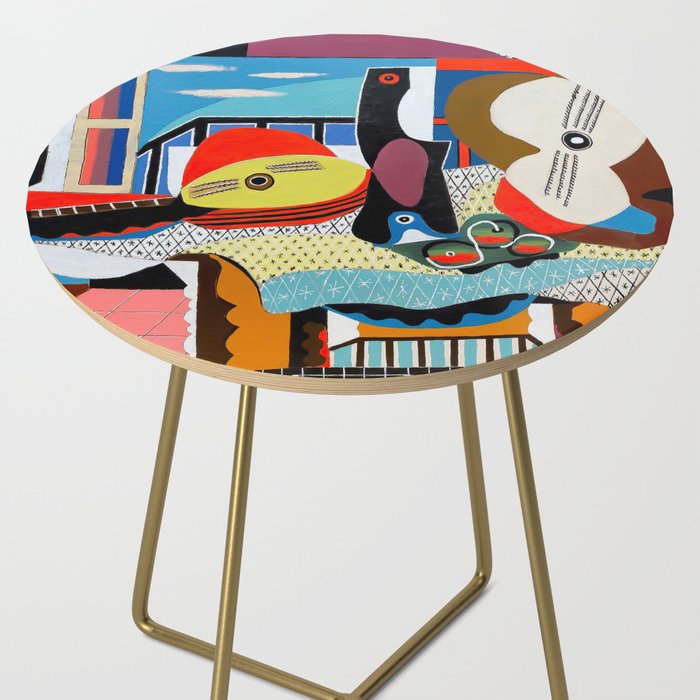 Picasso - Mandolin and Guitar (Mandoline et guitare) 1924 Artwork Side Table Gallery Image 2