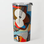 Picasso - Mandolin and Guitar (Mandoline et guitare) 1924 Artwork Travel Mug Gallery Image 2