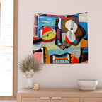 Picasso - Mandolin and Guitar (Mandoline et guitare) 1924 Artwork Wall Tapestry Gallery Image 2
