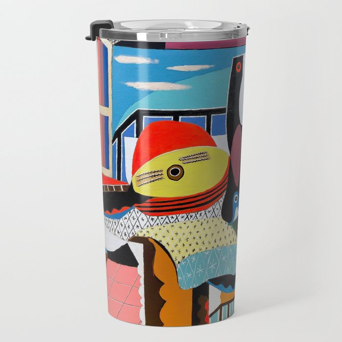 Picasso - Mandolin and Guitar (Mandoline et guitare) 1924 Artwork Travel Mug Gallery Image 3