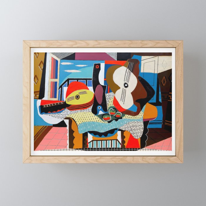 Picasso - Mandolin and Guitar (Mandoline et guitare) 1924 Artwork Mini Art Print Gallery Image 1