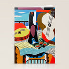 Picasso - Mandolin and Guitar (Mandoline et guitare) 1924 Artwork Stationery Card Gallery Image 2