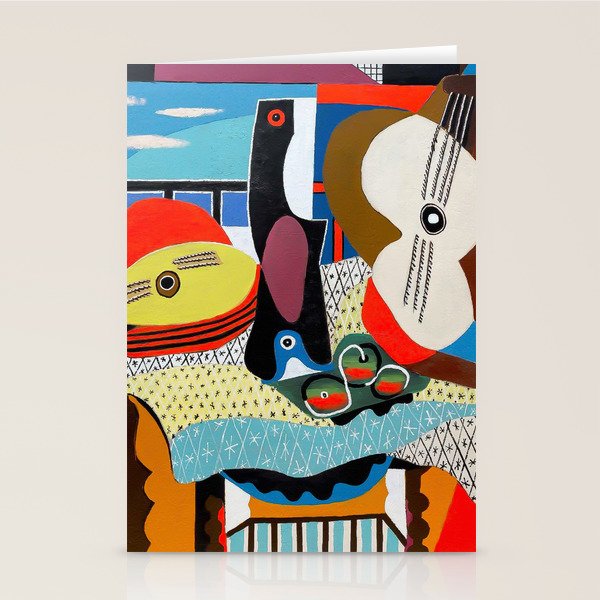 Picasso - Mandolin and Guitar (Mandoline et guitare) 1924 Artwork Stationery Card Gallery Image 2