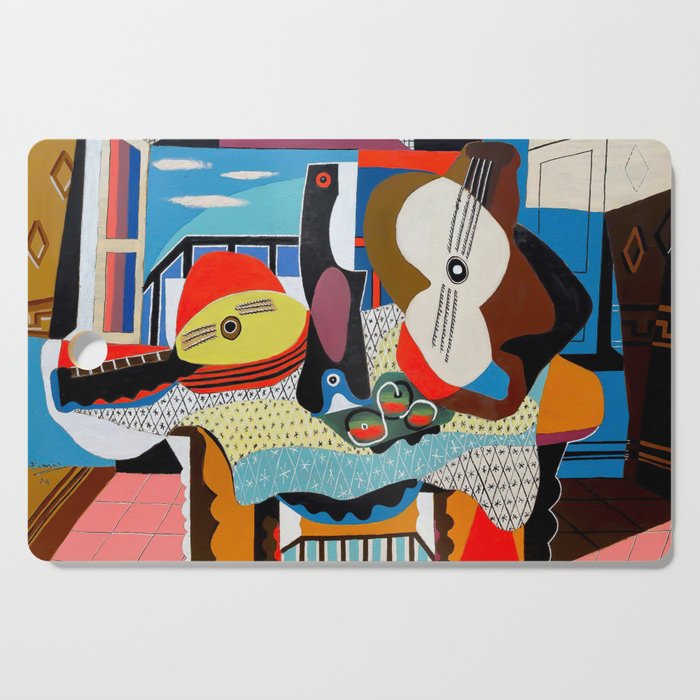 Picasso - Mandolin and Guitar (Mandoline et guitare) 1924 Artwork Cutting Board Gallery Image 1