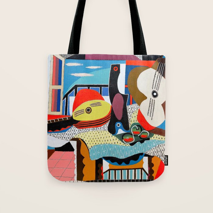 Picasso - Mandolin and Guitar (Mandoline et guitare) 1924 Artwork Tote Bag Gallery Image 1