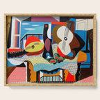 Picasso - Mandolin and Guitar (Mandoline et guitare) 1924 Artwork Serving Tray Gallery Image 1