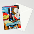 Picasso - Mandolin and Guitar (Mandoline et guitare) 1924 Artwork Stationery Card Gallery Image 2