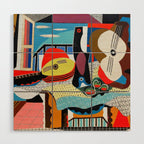 Picasso - Mandolin and Guitar (Mandoline et guitare) 1924 Artwork Wood Wall Art Gallery Image 1