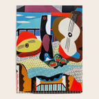 Picasso - Mandolin and Guitar (Mandoline et guitare) 1924 Artwork Poster Gallery Image 4