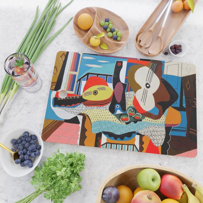Picasso - Mandolin and Guitar (Mandoline et guitare) 1924 Artwork Cutting Board Gallery Image 2