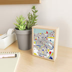 New Orleans, Louisiana City Map - Mondrian Mini Art Print Gallery Image 2