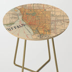 Vintage Map of Buffalo NY (1893) Side Table Gallery Image 2