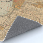 Vintage Map of Buffalo NY (1893) Rug Gallery Image 4