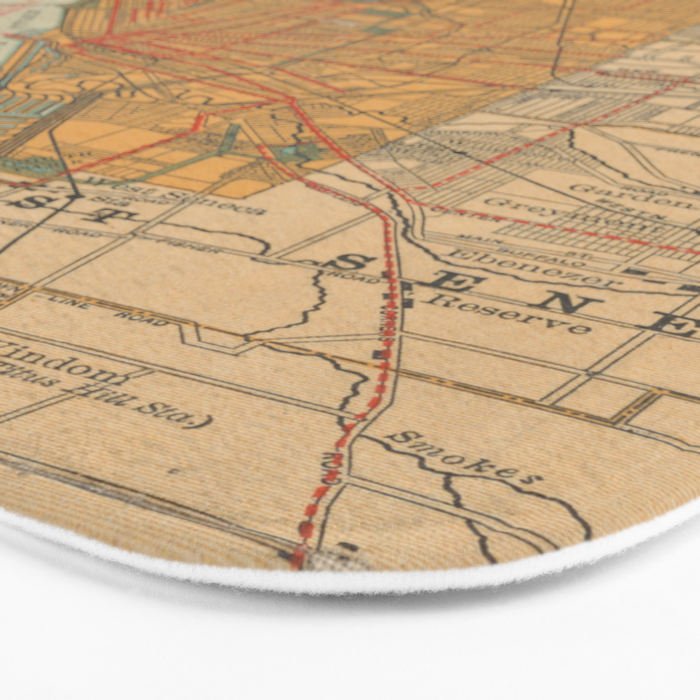 Vintage Map of Buffalo NY (1893) Bath Mat Gallery Image 3
