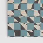 Abstract checked blue and black Poster Gallery Image 3
