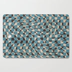 Abstract checked blue and black Cutting Board Gallery Image 1