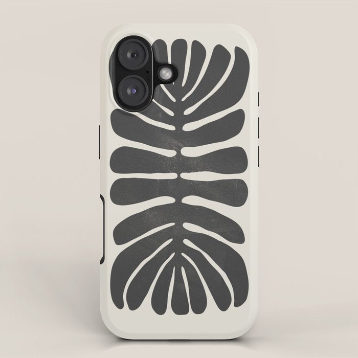 Sea Leaf: Noir iPhone Case Gallery Image 1