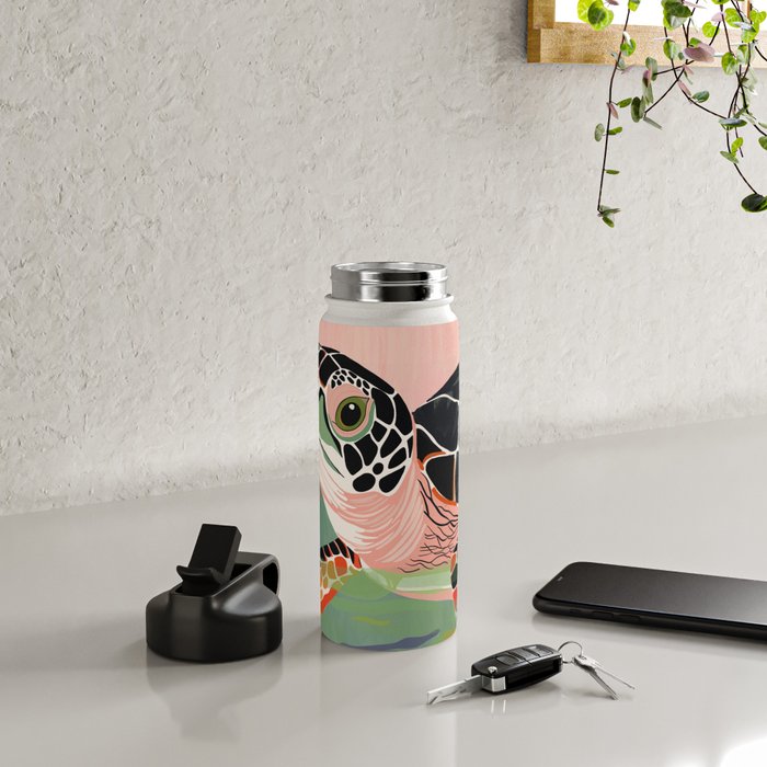 Cute Turtle  Water Bottle Gallery Image 4