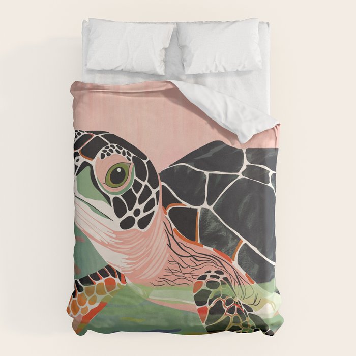 Cute Turtle  Duvet Cover Gallery Image 1