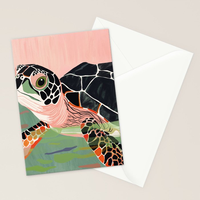 Cute Turtle  Stationery Card Gallery Image 2