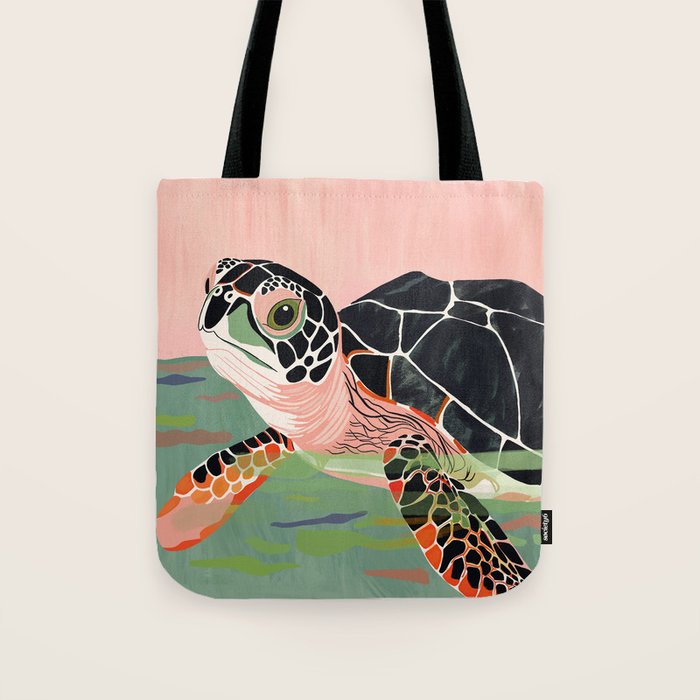 Cute Turtle  Tote Bag Gallery Image 1