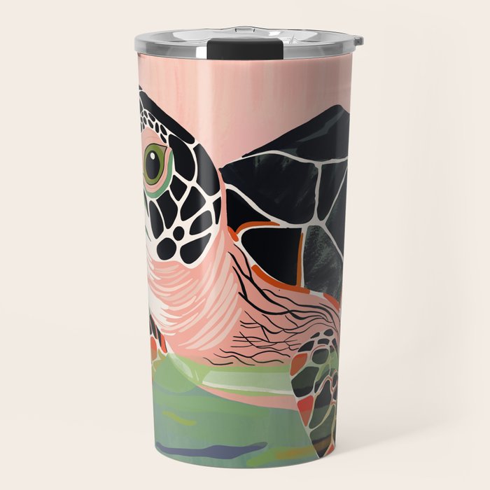 Cute Turtle  Travel Mug Gallery Image 1