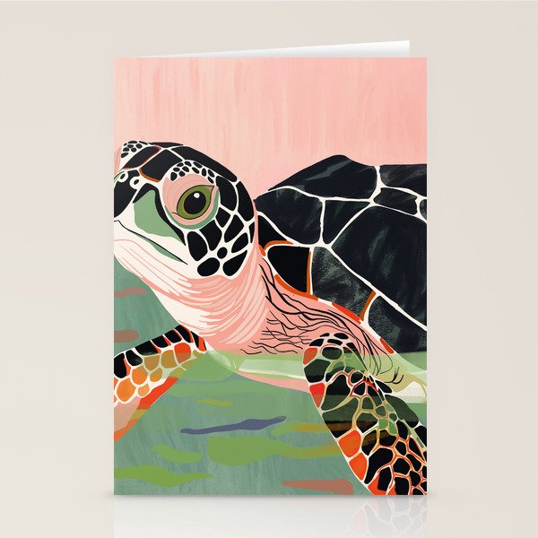 Cute Turtle  Stationery Card Gallery Image 1