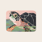 Cute Turtle  Bath Mat Gallery Image 1