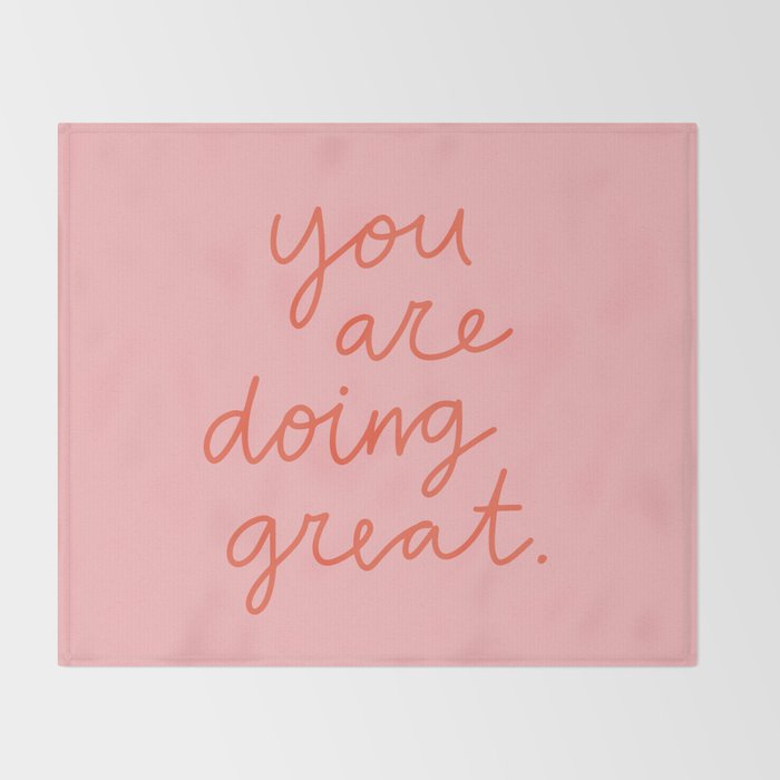 You Are Doing Great Throw Blanket Gallery Image 2