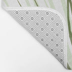 Contemporary Palm Leaf in Olive Green Bath Mat Gallery Image 2