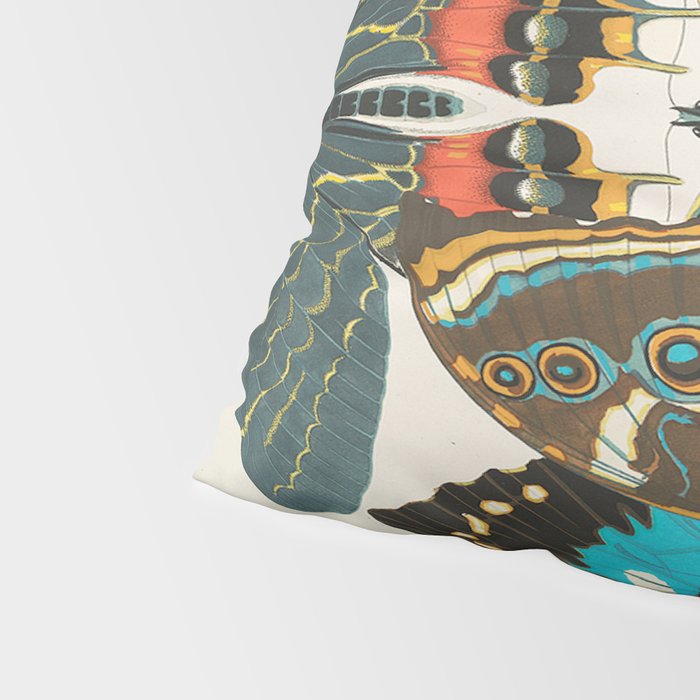 Vintage Butterfly Illustration EA Seguy Papillon Pillow Sham Gallery Image 4